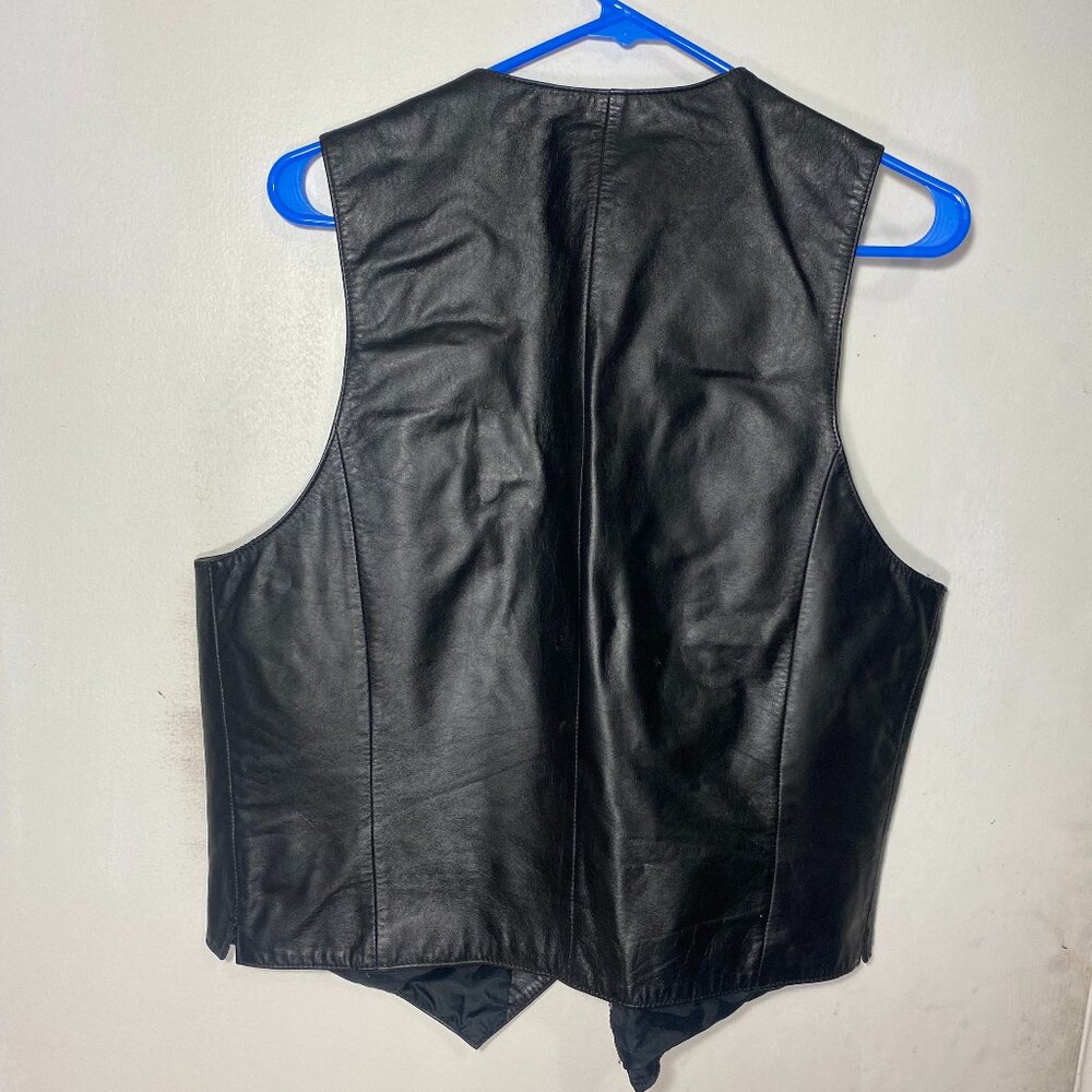 Mens leather vest